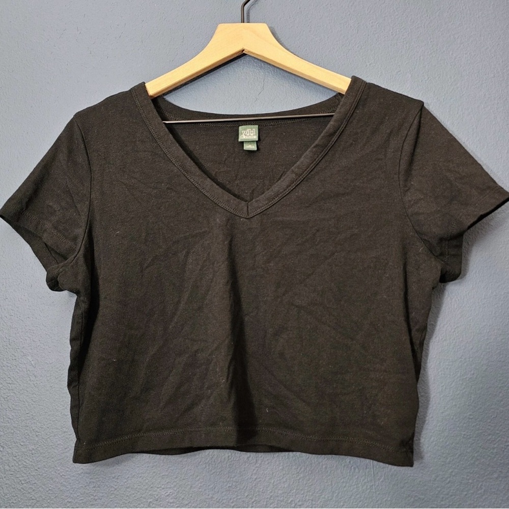 Wild Fable - V Neck‎ Cropped Tee